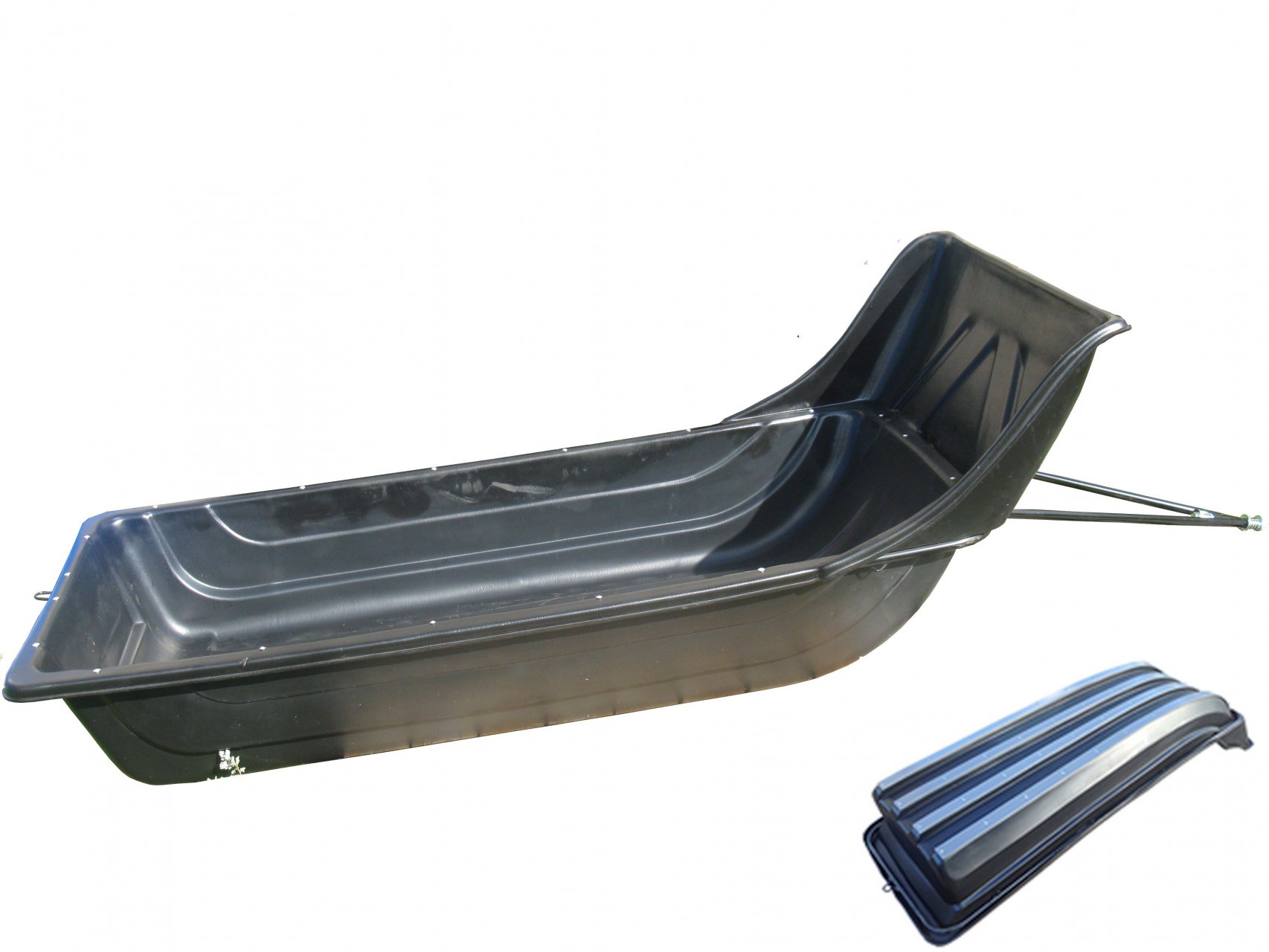 Сани-волокуши 1800 с отбойником и накладками ПРЕМИУМ   1960х800/560х670  