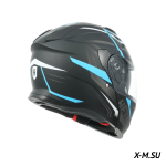 Шлем модуляр HETOSHI FF935 Shogun цв.Черно-сине-белый  р.L