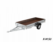 Прицеп Универсал 111345 Евро с крышкой &quot;Технопласт&quot; (комплектация базовая)