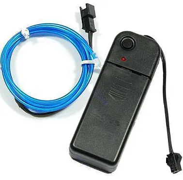 Нить светодиодная (D2.3мм, L-2м, 60LED) 3V (цв. красный)